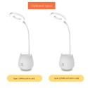 DC5V 4W LEDs Table Desk Reading Lamp Sensitive Touching Control/ 3 Colors Temperature Changing/ Stepless Brightness Adjustable D