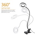 Tomshine USB Clip-on Light with 3 Color Modes 10 Brightness Dimmable 18 LEDs Reading Lights Eye Protection Kids Desk Lamp