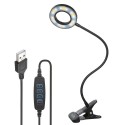 Tomshine USB Clip-on Light with 3 Color Modes 10 Brightness Dimmable 18 LEDs Reading Lights Eye Protection Kids Desk Lamp