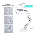 Magnifying Glass Magnifier with 64 LEDs Desk Light Table Lamp 8X Magnification Table Light