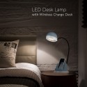 Desk Lamp with Wireless Charger USB Charging Port