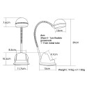 Desk Lamp with Wireless Charger USB Charging Port