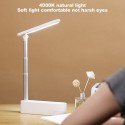 Foldable Touch Dimmer Table Lamps USB Charging Eye Protection Reading Light Desk Lamp Charging and Plugging Dual-use College Dor