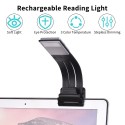 Rechargeable Reading Light Bookmark LED Light Eye Protection 3 Color Temperature Stepless Dimming with Magnetic Clip for Reading