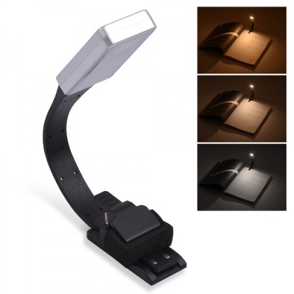 Bookmark Light Rechargeable Reading Light Eye-Care LED Lamp 3 Color Temperature Stepless Dimming with Double Magnetic Clip for R