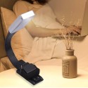 Bookmark Light Rechargeable Reading Light Eye-Care LED Lamp 3 Color Temperature Stepless Dimming with Double Magnetic Clip for R