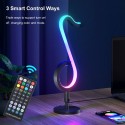 LEDs Dimmable RGB Musical Note Light Symphony Table-Wall Lamp Night Lights APP / Remote Control for Living Room Bedroom Bedside 