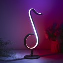 LEDs Dimmable RGB Musical Note Light Symphony Table-Wall Lamp Night Lights APP / Remote Control for Living Room Bedroom Bedside 