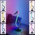 LEDs Dimmable RGB Musical Note Light Symphony Table-Wall Lamp Night Lights APP / Remote Control for Living Room Bedroom Bedside 