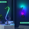 LEDs Dimmable RGB Musical Note Light Symphony Table-Wall Lamp Night Lights APP / Remote Control for Living Room Bedroom Bedside 