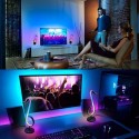 LEDs Dimmable RGB Musical Note Light Symphony Table-Wall Lamp Night Lights APP / Remote Control for Living Room Bedroom Bedside 