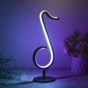 LEDs Dimmable RGB Musical Note Light Symphony Table-Wall Lamp Night Lights APP / Remote Control for Living Room Bedroom Bedside 