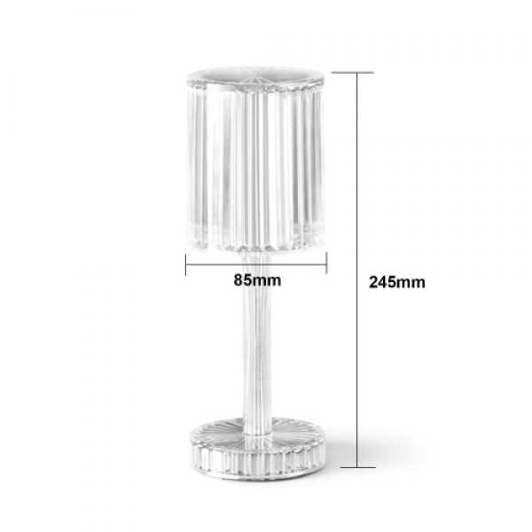 Modern Crystal Table Lamp Romantic Night light Touching Control