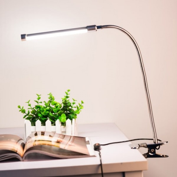 10W Eye Protection LED Clamp Clip Light Table Desk Reading Lamp