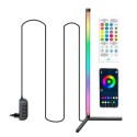 59 inch Smart Corner Standing Lamp RGB Color Changing Floor Light Supported BT Connected/ Music Synic/ Memory Function/ Controll