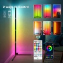 59 inch Smart Corner Standing Lamp RGB Color Changing Floor Light Supported BT Connected/ Music Synic/ Memory Function/ Controll