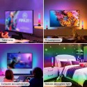 2 Packs RGBW Floor Lamps LEDs Light Bar Music Colorful Atmosphere Ambiance Backlight Decoration Lighting Dimmable Lamp with Remo