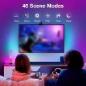 2 Packs RGBW Floor Lamps LEDs Light Bar Music Colorful Atmosphere Ambiance Backlight Decoration Lighting Dimmable Lamp with Remo