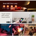 100-240V 24W Wirelessly WIFI Connected Connection LEDs Floor Lamp(16 Millions Colors/20 Dynamic Modes )