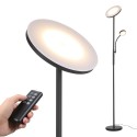 Tomshine LED Floor Lamp with Adjustable Reading Light Remote &amp; Touching Control Standing Lamp 4 Color Temperatures &amp; Ste