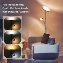 Tomshine LED Floor Lamp with Adjustable Reading Light Remote &amp; Touching Control Standing Lamp 4 Color Temperatures &amp; Ste