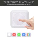 6PCS RGB Under Cabinet Lights with Remote Control LED Color Changing Closet Light Night Light