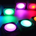 6PCS RGB Under Cabinet Lights with Remote Control LED Color Changing Closet Light Night Light