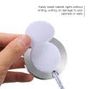 4PCS Slim Round Shape RGB LED Cabinet Light Kit