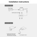 RGB LED Clip On Glass Shelf Lighting Under Cabinet Night Lights Kit for Glass Edge Shelf with Remote Control