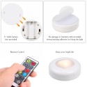 3 Pack RGB Battery Powered Cabinet Lamp Puck Light  with Remote Control