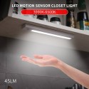 LEDs Closet Light Motion Sensor 3000-6500K Battery Operated Night Lamp for Kitchens Bathrooms Wardrobe Hallway