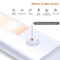 LEDs Closet Light Motion Sensor 3000-6500K Battery Operated Night Lamp for Kitchens Bathrooms Wardrobe Hallway