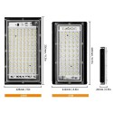 AC180-240V 50W 50LEDs Wall Spotlights with Mounting Bracket Wire Connection IP65 Water-resistant Outdoor Secure LEDs Flood Light