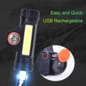 Mini USB Rechargeable COB LEDs Headlamp