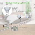 Tomshine 4 Way Adjustable Ceiling Spotlights 4 x 4W GU10 LEDs Bulbs 400lm Illumination Flexible Rotating Light Heads Modern Trac