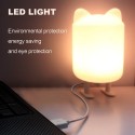 LED Night Light Warm Yellow Eye-caring Light Soft Silicone Cute LED Night Lights USB Bedside Lamp for Bedroom Baby Kids Room