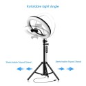 10.2 Inch Dimmable 184 LEDs RGB &amp; 2700-6500K Photography Light USB Powered Operated Selfie Lamp 10 Levels Adjustable Brightn