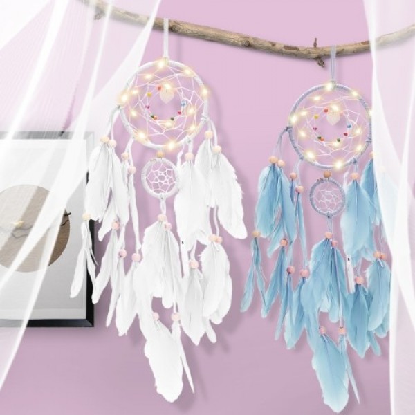 Feather Dream Catcher with LED Light