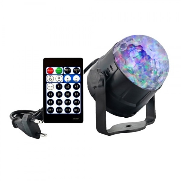 6W 15 Colors Water Wave Projecting Lamp with Remote Controller