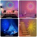 Fireworks Leds Lights Intelligent RGB Dimming Atmospheres Decorative Lamp with Remote Controller for Livingroom Bedroom Wall Par