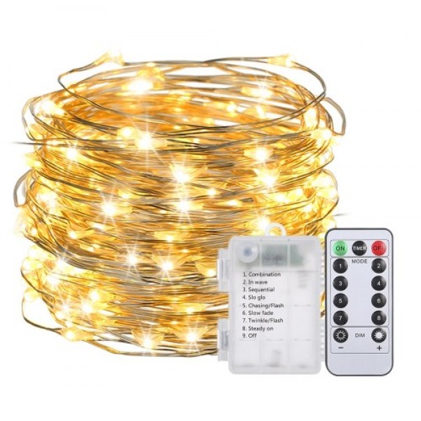 10M/ 32.8Ft 100LED Fairy String Light with Remote Control