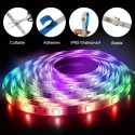 Smart WiFi LED Strip Lights Compatible with Alexa Google Home Programmable 5050 RGB LED Music Light Strip App Control with Remot