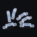 Translucent Fastener Clips Flexible Mounting Fixer for Fixing LED Strip Lights  5050 5730 3528 2835