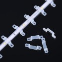 Translucent Fastener Clips Flexible Mounting Fixer for Fixing LED Strip Lights  5050 5730 3528 2835