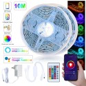 Smart WiFi LED Strip Lights Compatible with Alexa Google Home Programmable 5050 RGB LED Music Light Strip App Control with Remot