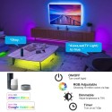 Smart WiFi LED Strip Lights Compatible with Alexa Google Home Programmable 5050 RGB LED Music Light Strip App Control with Remot