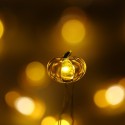 Halloween Pumpkin String Light 40 LEDs 3m/10ft Battery-operated Fairy Lamp for Indoor Outdoor Halloween Decoration