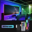 LED Strip Lights 3.28ft. Waterproof RGB LED Lights with IR Remote Control 20 Colors and DIY Modes 5050 Color Changing LED Tape L