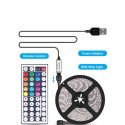 LED Strip Lights 3.28ft. Waterproof RGB LED Lights with IR Remote Control 20 Colors and DIY Modes 5050 Color Changing LED Tape L