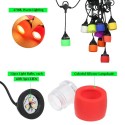 12pcs Shatterproof Light Bulbs LEDs String Light with Colorful Silicone Lampshade